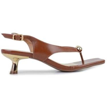Imagem de Sandália Feminina Bebecê Pecan Marrom - T5217-Feminino