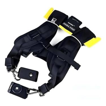 Imagem de Alça De Ombro Dupla Greika Com Engate De Segurança Câmera