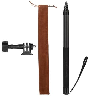 Imagem de Bastão de selfie invisível de fibra de carbono 3 m para Insta360 ONE X5 X4 X3 X2/ONE RS/ONE R/ONE X, acessórios estendidos para câmera panorâmica DJI osmo 360 (preto)