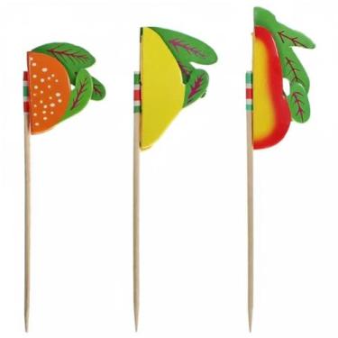 Imagem de Palitos Frutinhas 12 un  Decoração para Festas - Genérico