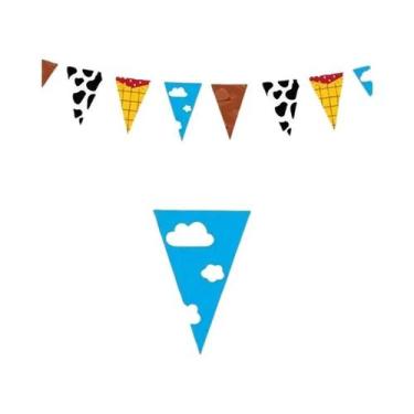 Imagem de Decoração De Festa Do Cartoon Toy Story, Bandeira Triangular, Guirland