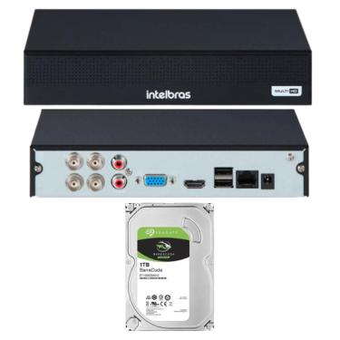 Imagem de DVR  MHDX 1004-C Multi HD Intelbras de 4 Canais C/HD 1TB
