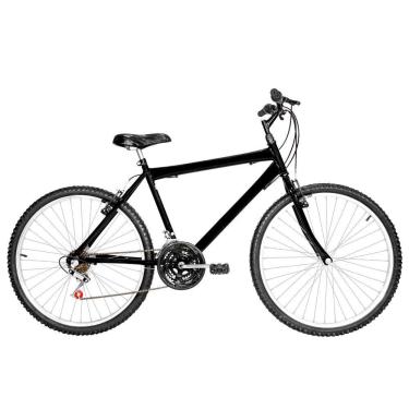 Imagem de Bicicleta Masculina Aro 26 Mtb Alumínio Natural 18 Marchas Cor Preta
