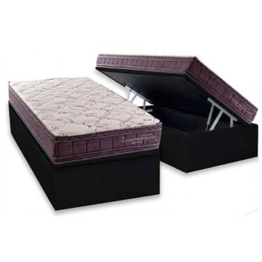 Imagem de Cama Box Baú Solteiro + Colchão Molas Kappesberg Ensacadas Inverno Ver