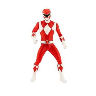 Imagem de Bonecos Power Rangers Azul e Vermelho 40cm Articulados Mimo Toys, Verm