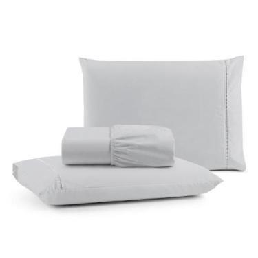 Imagem de Jogo Cama Lençol Bali King Percal 180 Fios 100% Algodão - Casa Scarpa