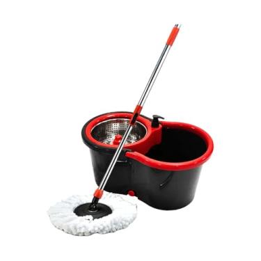 Imagem de Powermaid Mop Giratorio Duo - Dois baldes com Centrífuga de Aço Inox - Balde de Enxague com 7L