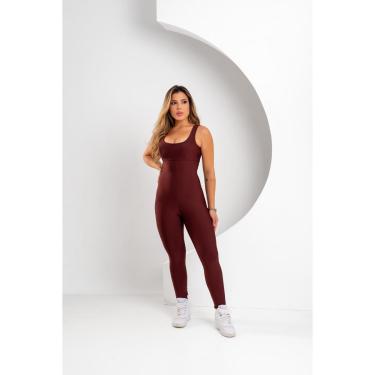 Imagem de Macacão Longo Legg Fitness Academia Bojo Removível-Feminino