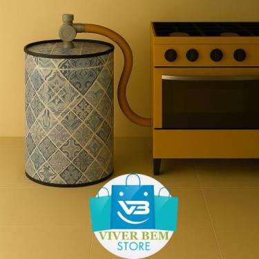 Imagem de Capa botijao de gas 13 kg protetor impermeavel - Viver Bem Estar, AZUL