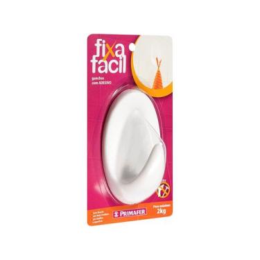 Imagem de GANCHO C ADESIVO BRANCO 2505 C 1 UN peso ate 2 kgs - PRIMAFER, Branco