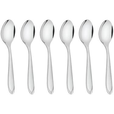 Imagem de Conjunto de colheres para cha Tramontina Maresias  aço inox 6 pç.