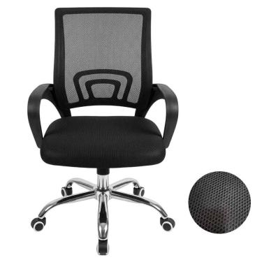 Imagem de Cadeira Escritorio Ergonomica Giratoria Altura Ajustavel Confortavel Resistente Home Office Quarto Apoio Braço