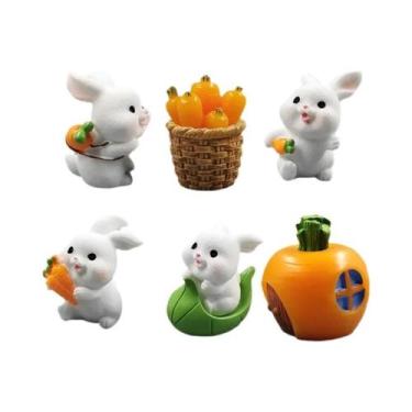 Imagem de Figurinha De Coelho Kawaii Para Natal E Páscoa, Acessórios De Decoraçã