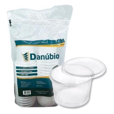 Imagem de Pote Para Bolo 200ml Com Tampa Freezer Microondas 120 Unidades - danub