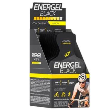 Imagem de Energel Black - 10 Sachês Abacaxi - BodyAction - Body Action