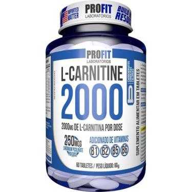 Imagem de L-Carnitina 2000 + 250mcg Cromo - 60 Tabletes - ProFit - PROFIT LABORA