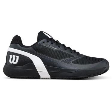 Imagem de Tênis Wilson Rush Pro 5 Clay Preto e Branco Masculino-Masculino