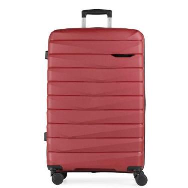 Imagem de Mala Médias 23 kg Polipropileno 4 Rodas Route Vinho, M, Vinho