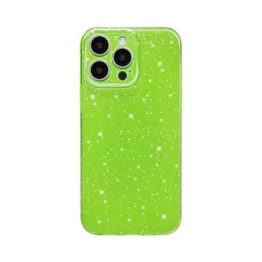 Imagem de Capa De Telefone Com Glitter Rosa Para iPhone 15 pro Max 14 plus 13 12