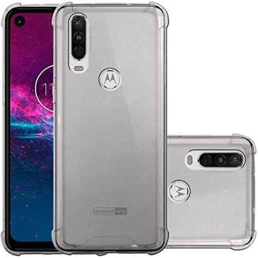 Imagem de Capa Capinha Anti Choque TPU Para Celular Moto One Action - URM,  Tran