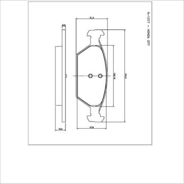 Imagem de Pastilha de Freio Cobreq N-1377 - City de 2009 até 2021