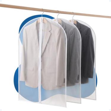 Imagem de Kit 3 Capas para Terno Impermeáveis Com Zíper Ideal Viagem - Monaliza