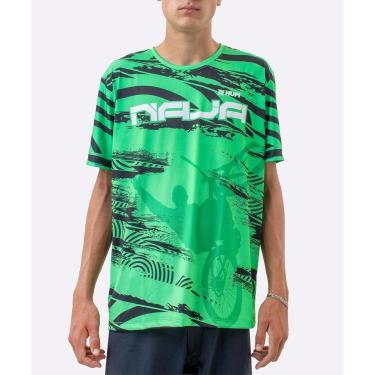 Imagem de Camiseta Masculina HUPI Bike Naja V10 Verde e Preto-Masculino