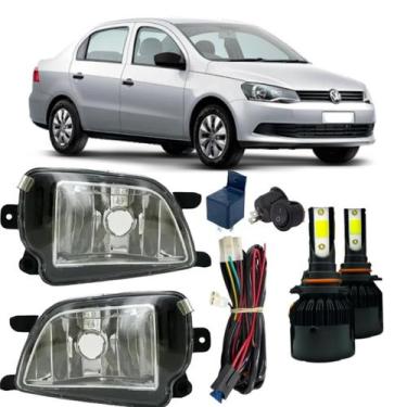 Imagem de Kit farol auxiliar voyage g6 2012 13 14 15 2016 + led d2 - BIBAS