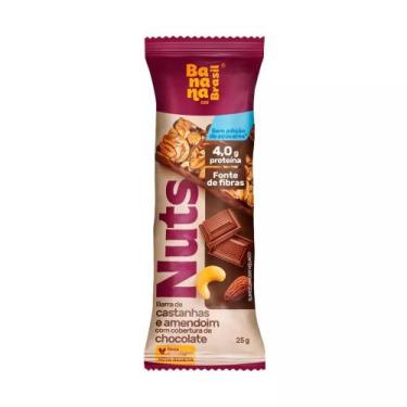Imagem de Barra de Cereal Nuts Castanhas e Chocolate Banana Brasil 25g