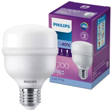 Imagem de Lampada Bulbo Philips 30w Luz Branca 6500k Alta Potencia, 110V