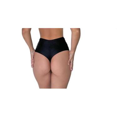Imagem de Calcinha Semi Fio Dental Franzida Hot Pant Biquini Alta - Banho de Sol