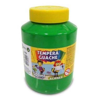 Imagem de Tinta Têmpera Guache Acrilex 500ml  Cores Vivas e Alta Cobertura -, Ve