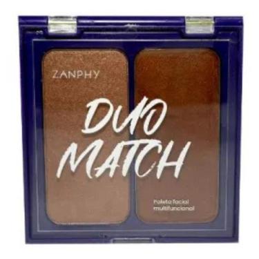 Imagem de Paleta De Iluminador Maquiagem Duo Match Look At Me Zanphy (1 Pó e 1 C