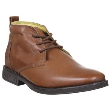 Imagem de Botina Social Masculina Marrom Zebu 37972, 42
