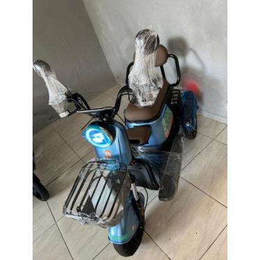 Imagem de Triciclo elétrico 1000w velocidade 32km autonomia 40km pedal assistind