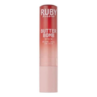 Imagem de Gloss em bastão stick butter bomb macaron ruby kisses - KISS NEW YORK