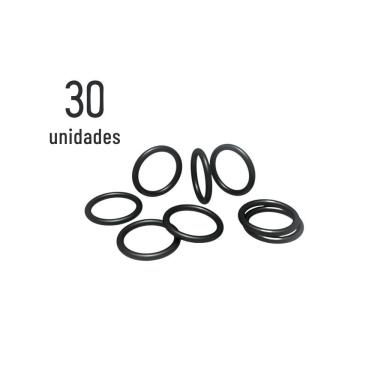 Imagem de Conjunto 30 Borrachas de Vedacao para Placa Coletora Modelo Teksol Vedacao Precisa em Borracha Termotecnica KS