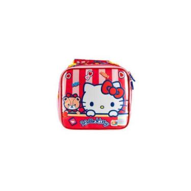 Imagem de Lancheira Térmica Escolar Feminina Hello Kitty Vermelha - Bagaggio, U,