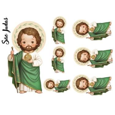 Imagem de Estampa Fácil Santinhos Fabricart - São Judas
