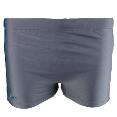 Imagem de Sunga Box Mash Straight Masculina, Chumbo, Verde, P