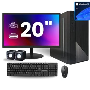 Imagem de Computador Completo Intel i3 8º Geração 16gb M.2 256gb Monitor 20 W11