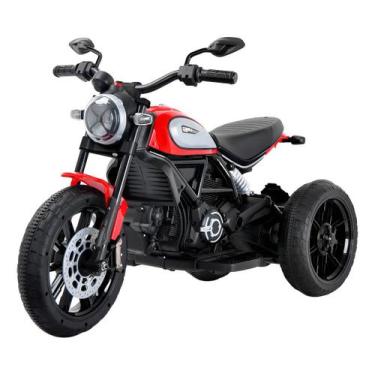 Imagem de Mini moto elétrica 12v ducati scrambler icon vermelha bw384