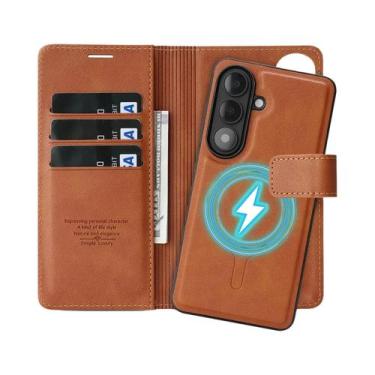 Imagem de Capa De Couro Flip 2 Em 1 Para Samsung Galaxy S26 Ultra S25 plus S24 S