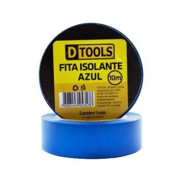 Imagem de Fita Isolante Azul 10 Metros Dtools