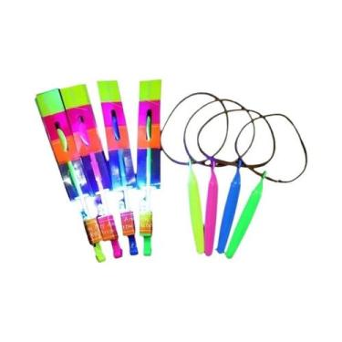 Imagem de Brinquedo Foguete LED Luminoso Para Crianças, Helicóptero Lançador De 