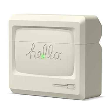 Imagem de elago Capa AW3 compatível com AirPods 3ª geração Capa 2021 - Design clássico de monitor, proteção contra absorção de choque, carregamento sem fio [patente registrada nos EUA] - Branco clássico