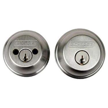 Imagem de SCHLAGE Fechadura de cilindro duplo Lock CO B62N626, cromada