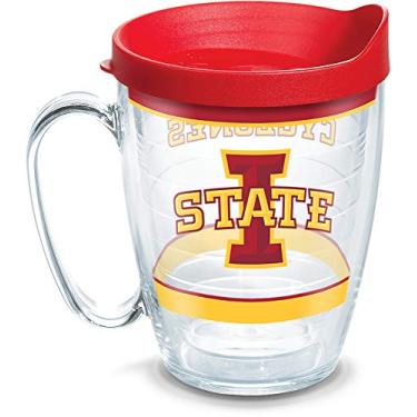 Imagem de Tervis Feito nos EUA com parede dupla Iowa State University ISU Cyclones copo isolado mantém as bebidas frias e quentes, caneca de 473 ml, tradicional