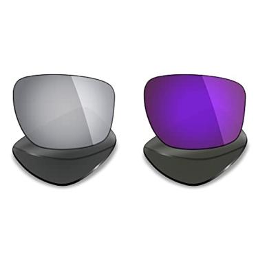 Imagem de Mryok 2 pares de lentes polarizadas para óculos de sol Oakley Silver – Opções