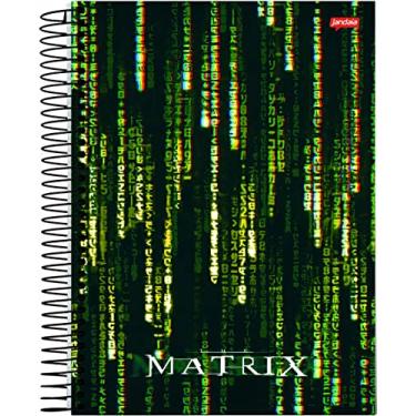 Imagem de Caderno Espiral Jandaia 1 Mat 80Fls Matrix Logo Inferior